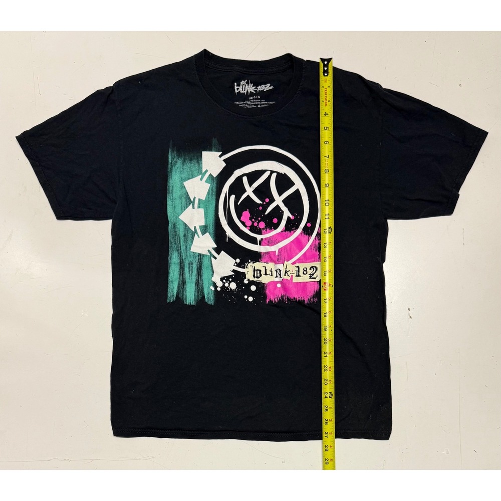 Blink 182 Band T Shirt Black Graphic Tee Men's‎ Size Large